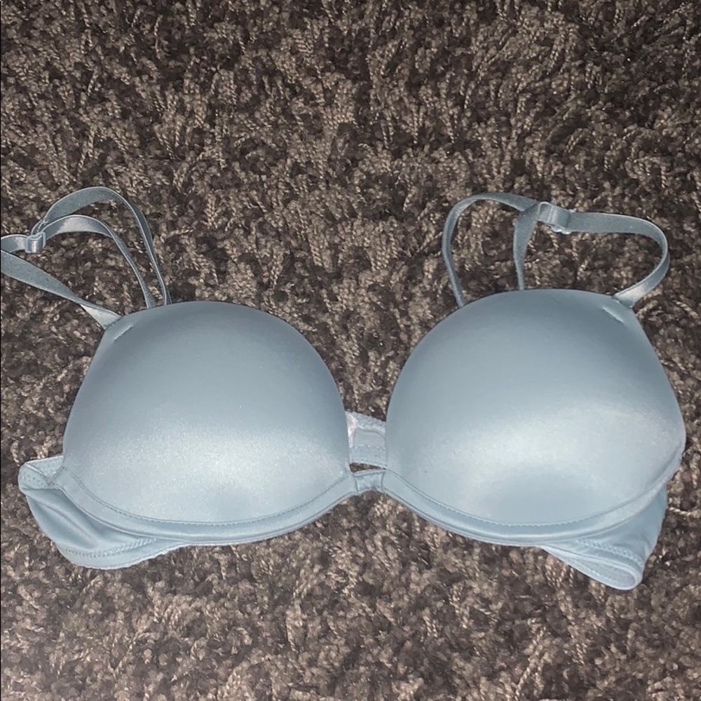 Pearly sky blue Victoria secret bra